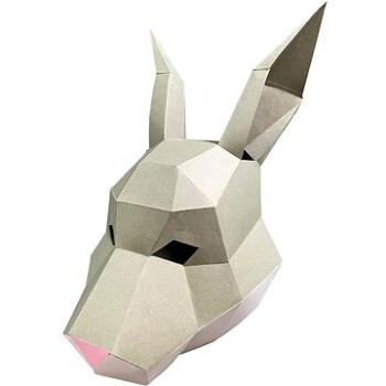PolyPaper - 3D Papírová maska - Králík barevný (617669445396)