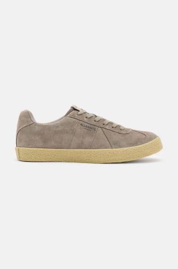 Semišové sneakers boty AllSaints Jaimee Suede Sneaker béžová barva, W092FB