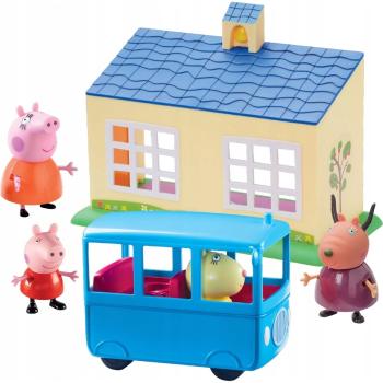 Peppa Pig Škola a školní autobus hrací set
