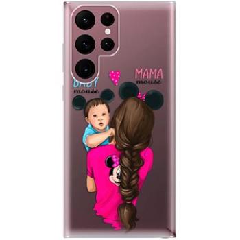 iSaprio Mama Mouse Brunette and Boy pro Samsung Galaxy S22 Ultra 5G (mmbruboy-TPU3-S22U-5G)