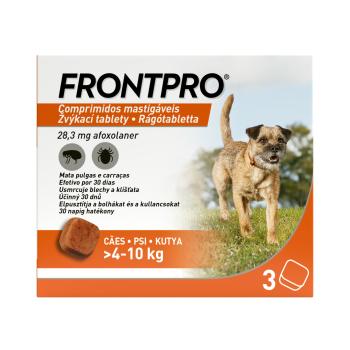 FRONTPRO Antiparazitární žvýkací tablety pro psy (4-10 kg) 3 tablet