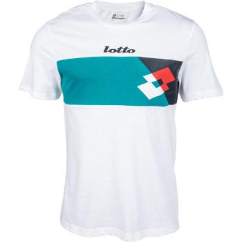 Lotto ATHLETICA OPTICAL TEE JS Pánské tričko, bílá, velikost S