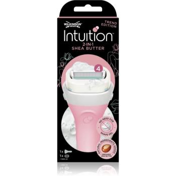 Wilkinson Sword Intuition 2in1 Shea Butter dámský holicí strojek + náhradní hlavice 1 ks