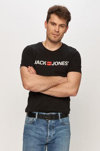 Tričko Jack & Jones černá barva