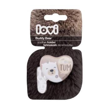 LOVI Buddy Bear Soother Holder 1 ks klip na dudlík pro děti