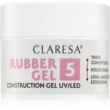 Claresa Rubber Gel Construction Gel UV/LED gelový lak pro prodloužení nehtů odstín 05 45 g