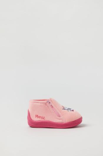 Kojenecké pantofle OVS růžová barva