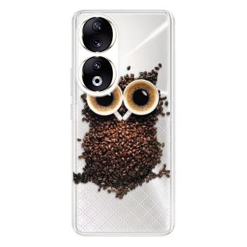 Odolné silikonové pouzdro iSaprio - Owl And Coffee - Honor 90 5G