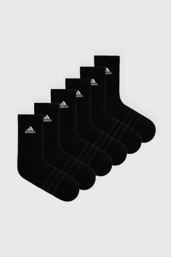 Ponožky adidas 6-pack černá barva