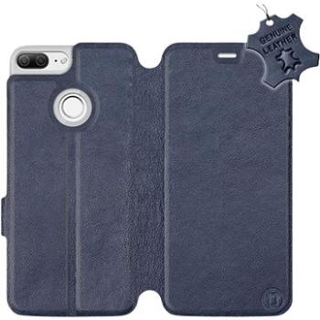 Flip pouzdro na mobil Honor 9 Lite - Modré - kožené -   Blue Leather (5903226519644)
