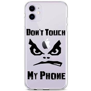 TopQ iPhone 11 silikon Don't Touch průhledný 45051 (Sun-45051)
