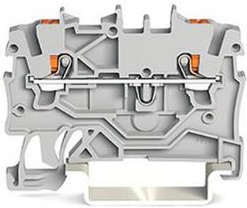 Průchodková svorka WAGO 2200-1201, pružinové připojení , 3.50 mm, šedá, 100 ks
