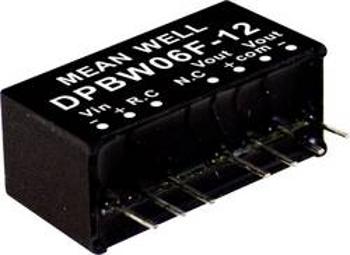 DC/DC měnič napětí, modul Mean Well DPBW06F-15, 200 mA, 6 W, Počet výstupů 2 x