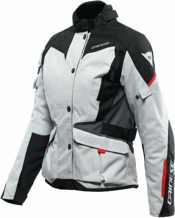 Dainese Tempest 3 D-Dry® Lady Glacier Gray/Black/Lava Red 40 Textilní bunda