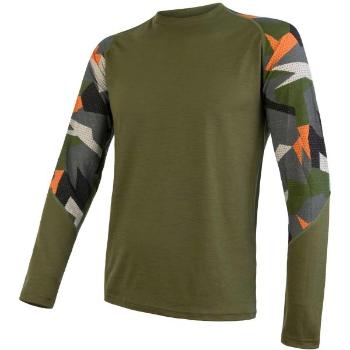 Sensor MERINO IMPRESS Pánské funkční triko, khaki, velikost XL