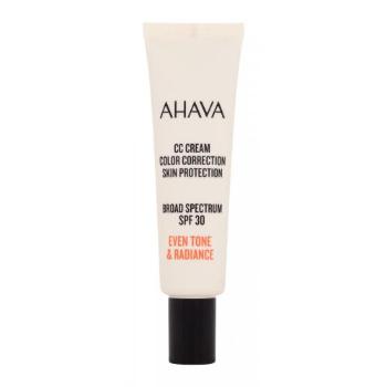 AHAVA Even Tone & Radiance CC Cream SPF30 30 ml cc krém pro ženy proti vráskám; na rozjasnění pleti; výživa a regenerace pleti; na dehydratovanou pleť