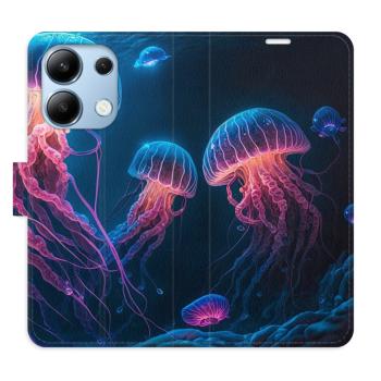 Flipové pouzdro iSaprio - Jellyfish - Xiaomi Redmi Note 13