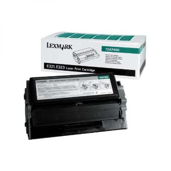 Lexmark originální toner 12A7400, black, 3000str., return, Lexmark E321, E323