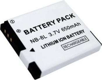 Náhradní baterie pro kamery Conrad Energy NB-8L, 3,7 V, 650 mAh