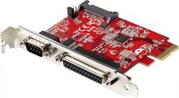 PCIe x1 sériová/paralelní zásuvná karta Renkforce RF-4712206 RF-4712206, 1 + 1 port