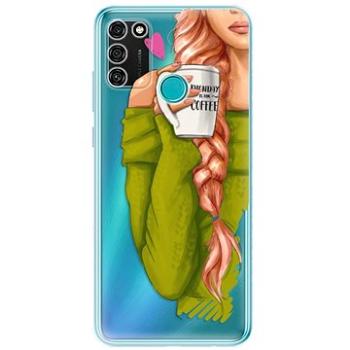 iSaprio My Coffe and Redhead Girl pro Honor 9A (coffread-TPU3-Hon9A)