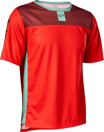 FOX Youth Defend SS Jersey - fluo red 126-136