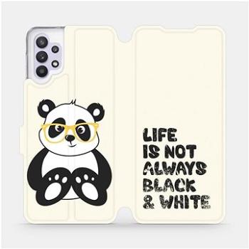 Flipové pouzdro na mobil Samsung Galaxy A32 5G - M041S Panda - life is not always black and white (5903516614349)