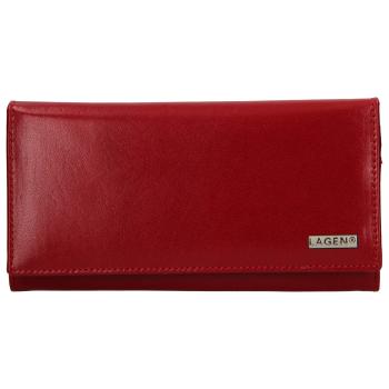 Dámská kožená peněženka Lagen Emma - červená