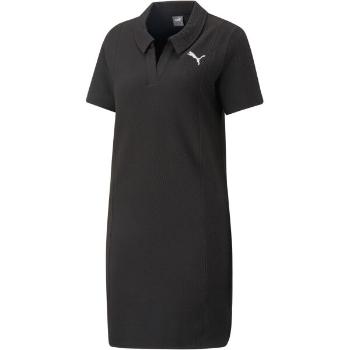 Puma HER POLO DRESS Dámské šaty, černá, velikost