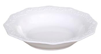 Porcelánový polévkový talíř s krajkou Provence lace - Ø 21cm / 0.25L 63137-01