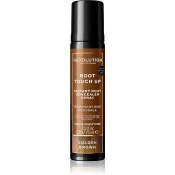 Revolution Haircare Root Touch Up sprej pro okamžité zakrytí odrostů odstín Golden Brown 75 ml