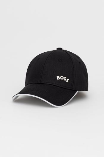 Čepice Boss Boss Athleisure černá barva, hladká