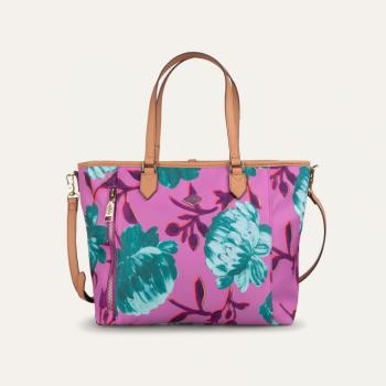 Oilily Peony Handbag květovaná kabelka 29 cm Violet