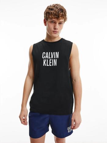 Calvin Klein pánské černé plážové tílko - L (BEH)
