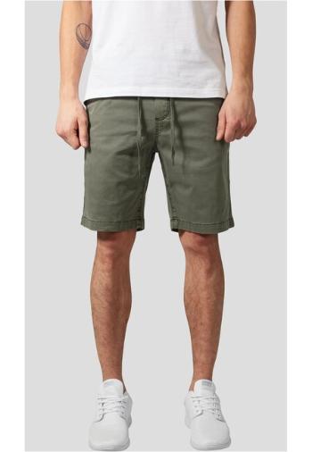 Urban Classics Stretch Twill Joggshorts olive - XL