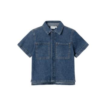 name it Džínová košile Nmmpeter Dark Blue Denim