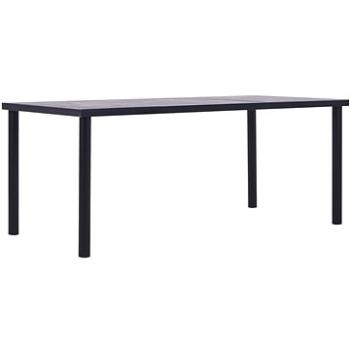 Jídelní stůl černý a betonově šedý 200x100x75 cm MDF 281861 (281861)