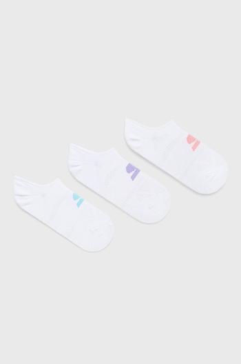 Ponožky Skechers (3-pack) dámské, bílá barva