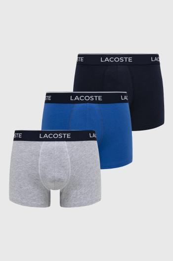 Boxerky Lacoste (3-pak) pánské, tmavomodrá barva