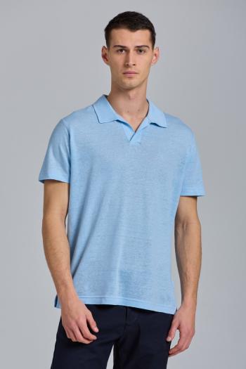 POLOKOŠILE GANT D2. LINEN SS RUGGER modrá 4XL