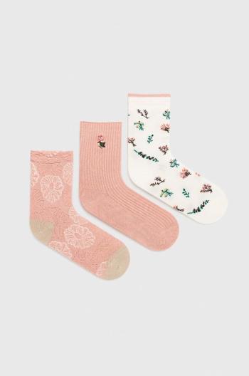Ponožky Answear Lab 3-pack dámské, růžová barva