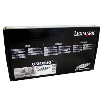 LEXMARK C734X24G - originální optická jednotka, černá + barevná, 4x20000