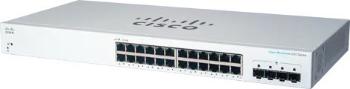 Cisco switch CBS220-24T-4G (24xGbE, 4xSFP, fanless)