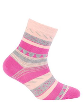 Dívčí vzorované ponožky WOLA Velikost: 21-23