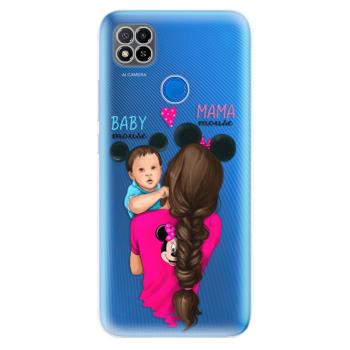 Odolné silikonové pouzdro iSaprio - Mama Mouse Brunette and Boy - Xiaomi Redmi 9C