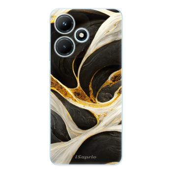 Odolné silikonové pouzdro iSaprio - Black and Gold - Infinix Hot 30i