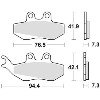 Braking brzdové destičky (semi-metalická směs SM1) (2ks) M501-142 (M501-142)