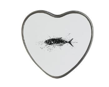 Plechová krabička srdce Ryba