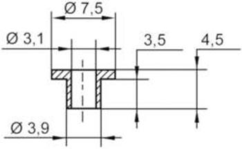 Izolační objímka TRU COMPONENTS TC-V5358-203, 1586585