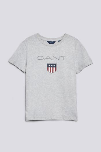 TRIČKO GANT D1. GANT SHIELD SS T-SHIRT šedá 92